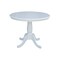 International Concepts Round 36 in Round Top Pedestal Table, 28.9 inH, White, 36 W, 36 L, 29.1 in H, Wood, White K08-36RT - alternate 1